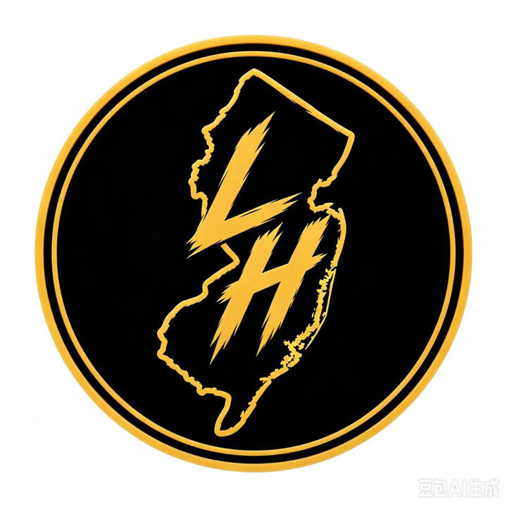 Circle LH New Jersey Sticker