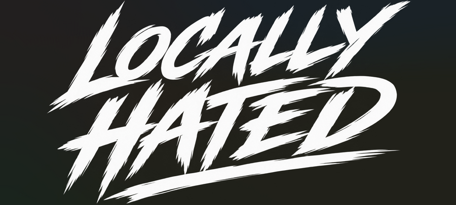 Locally Hated Logo Sticker