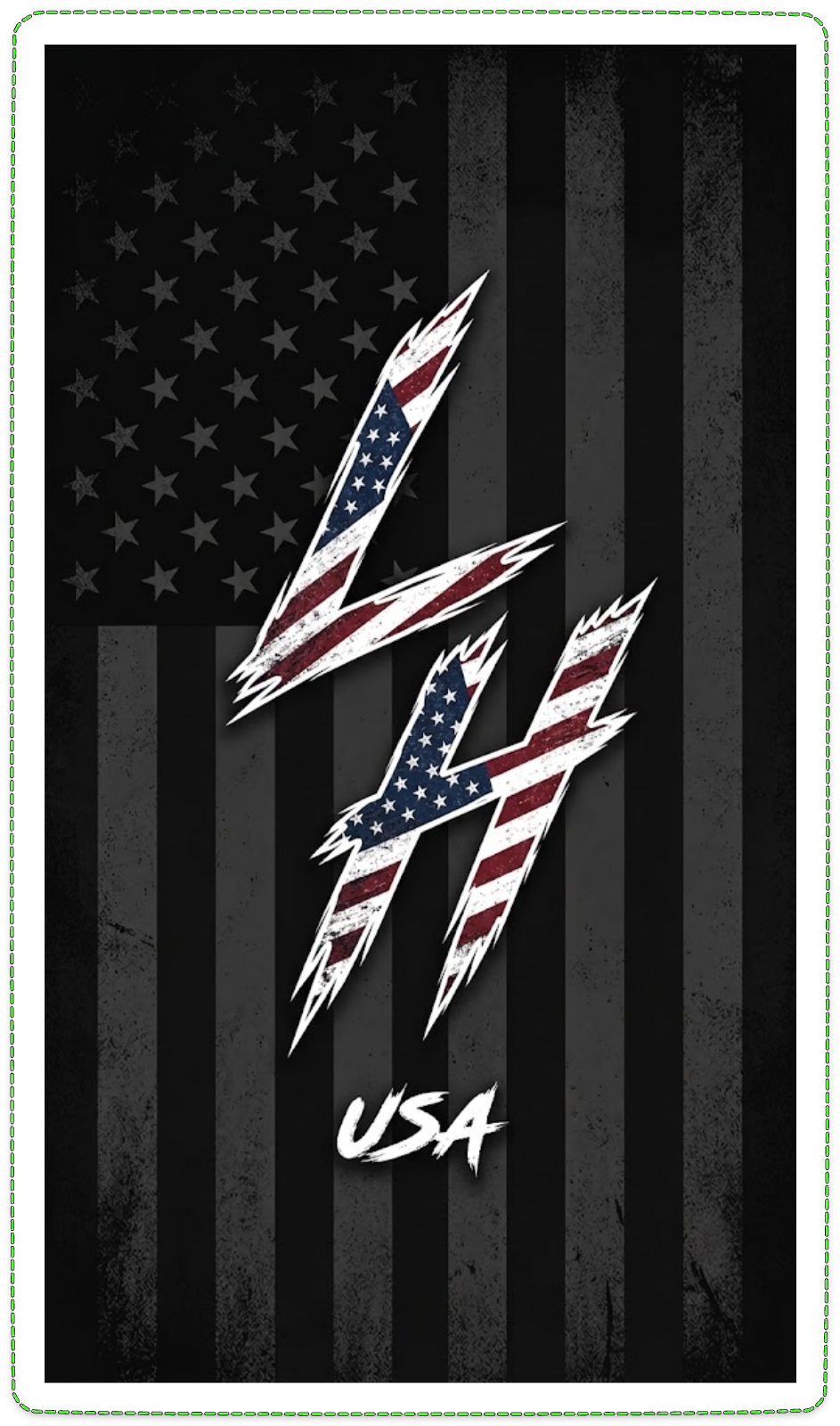 American Flag LH Sticker